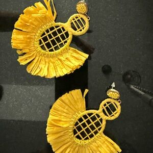 Yellow Statement Earrings